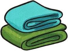 a stack of towels with the words how to wash your clothes.jpg